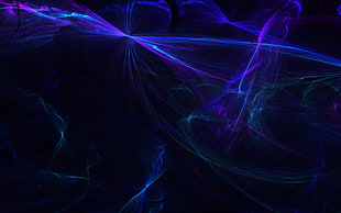blue and purple light photography HD wallpaper