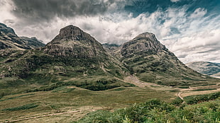 green and gray mountain photo in daytime