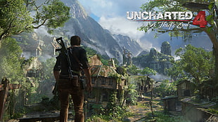 Uncharted 4 digital wallpaper, Uncharted 4: A Thief's End, PlayStation 4 HD wallpaper