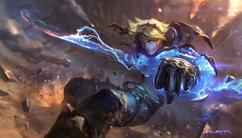 League of Legends wallpaper, Ezreal, League of Legends, video games, artwork HD wallpaper