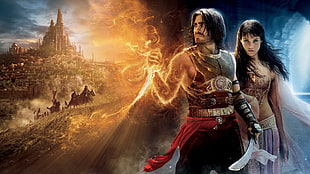 Prince of Persia game digital wallpaper, Prince of Persia: The Sands of Time, movies, Jake Gyllenhaal, Gemma Arterton HD wallpaper