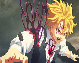 Meliodas from Nanatzu no Taizai illustration, meliodas, Nanatsu no Taizai, the seven deadly sins, anime