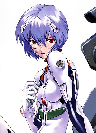 Neon Evangelion wallpaper, Neon Genesis Evangelion, Ayanami Rei, simple background