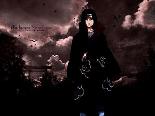 Uchiha Itachi wallpaper, Naruto Shippuuden, Uchiha Itachi, Akatsuki, clouds