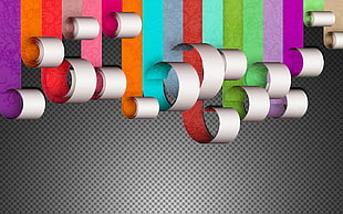 assorted ribbon lot, artwork HD wallpaper