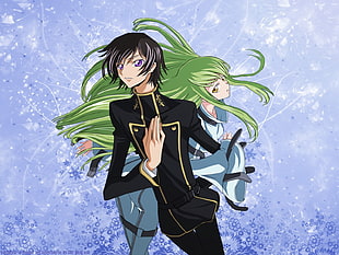 Lelouch and CC illustration HD wallpaper