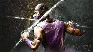 Mortal Kombat Rain poster HD wallpaper