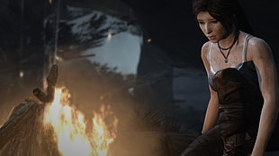 video game illustration, Lara Croft, Tomb Raider, tomb raider 2013 HD wallpaper
