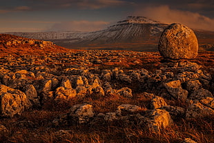 gray rock mountain at daytime, nature, landscape, mountains, rock