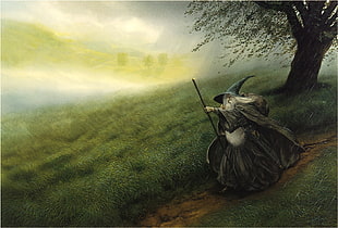 The Lord of the Rings, Gandalf, John Howe, The Hobbit HD wallpaper