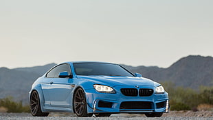 blue and black BMW car, BMW, BMW 650i, Vossen, Prior Design