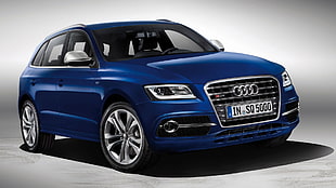 blue Mercedes-Benz car, Audi SQ5, SUV, German cars, blue cars