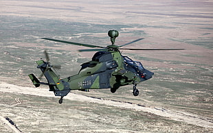 green and gray military Helicopter HD wallpaper