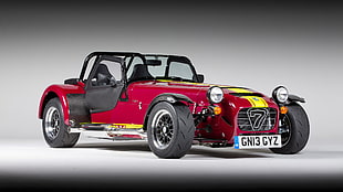 red and black Mini Cooper, car, luxury cars, Caterham HD wallpaper