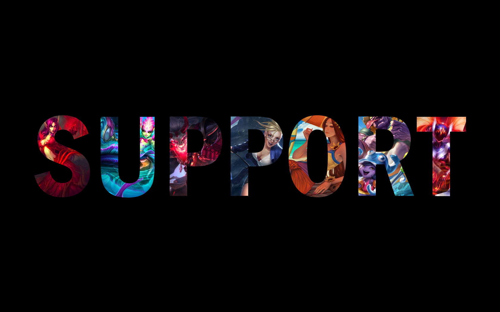 multicolored Support logo