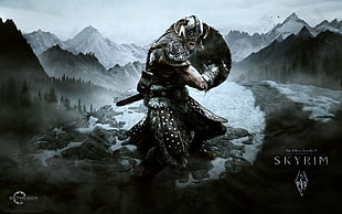 Skyrim Elder Scroll poster HD wallpaper