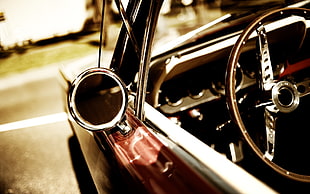 classic red car, car HD wallpaper