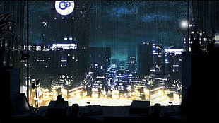 cityscape, rain HD wallpaper