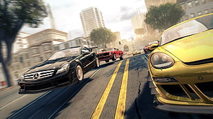 race car game screenshot HD wallpaper