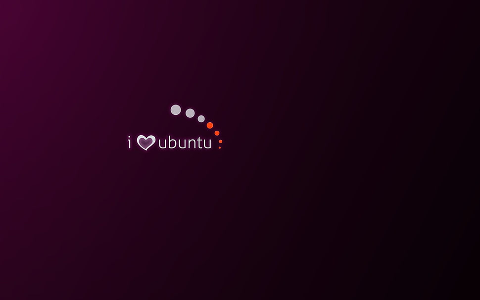 I Heart Ubuntu HD wallpaper