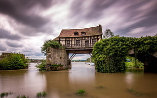 brown wooden house, architecture, nature, landscape, ruin