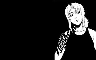 person with black tank top illustration, Revy, Black Lagoon, black, anime HD wallpaper