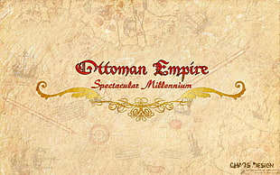 Ottoman Empire poster, Ottoman Empire, typography, artwork HD wallpaper