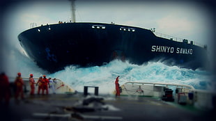 Shinyo Sawako cargo ship, oil tanker, photography HD wallpaper