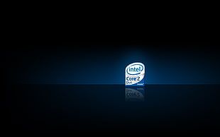 Intel Cor 2 logo, Intel HD wallpaper