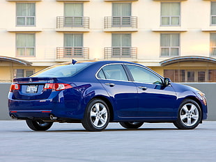 blue Acura TL HD wallpaper