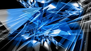 Crystal illustration HD wallpaper