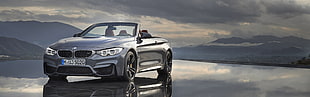 gray BMW F30 convertible, BMW M4, BMW M4 Cabrio, car, vehicle HD wallpaper