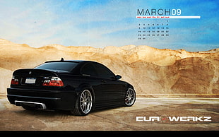 black BMW car photo, E-46, BMW M3 , BMW, black cars HD wallpaper