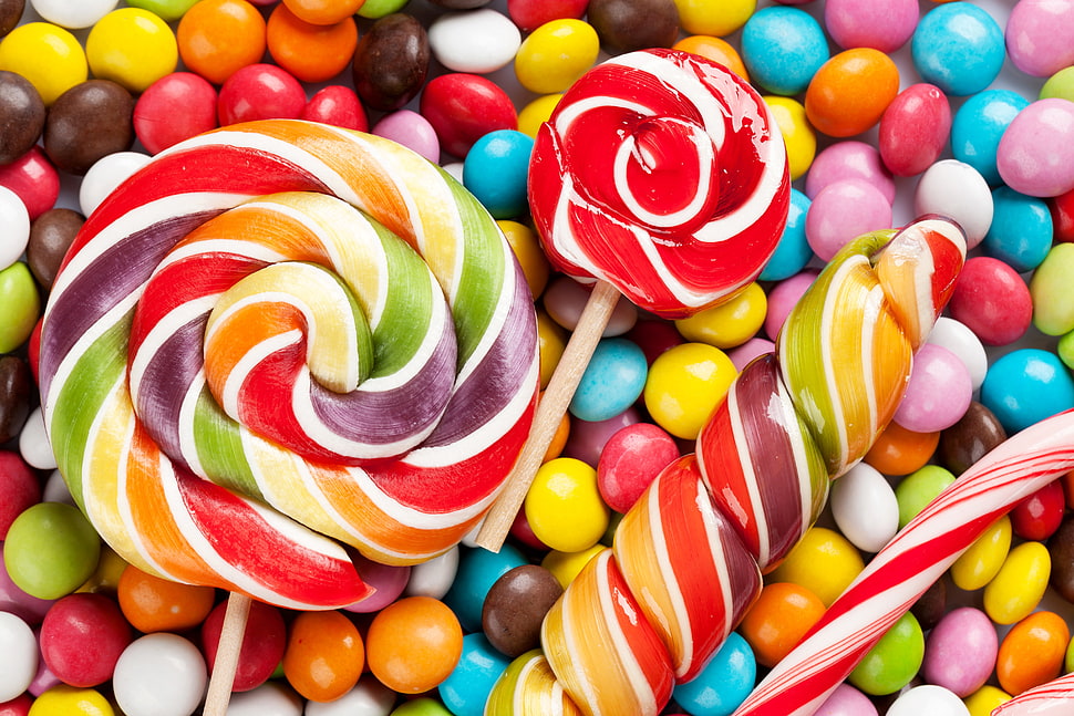 assorted candies HD wallpaper