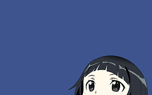 female black-haired anime character illustration, Yui-MHCP001, Sword Art Online HD wallpaper