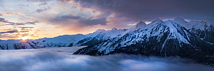 Landscape View of Snowy mountain during day time, pla d'adet