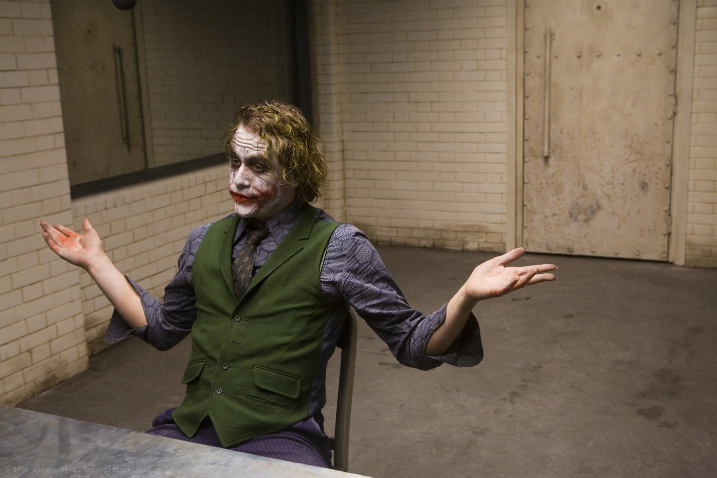 Men's green button-up vest, Joker, Batman, The Dark Knight, Heath Ledger HD  wallpaper | Wallpaper Flare