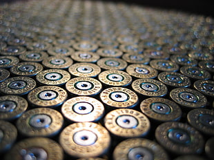 brown and black area rug, blurred, ammunition HD wallpaper