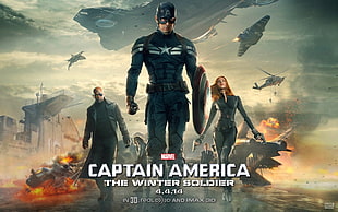 Marvel Captain America The Winter Soldier poster, Captain America: The Winter Soldier, Captain America, Nick Fury, Black Widow