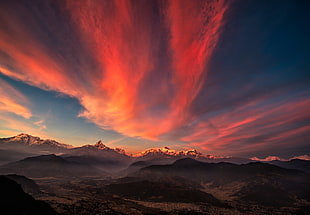 timelapse photography of moving clouds HD wallpaper