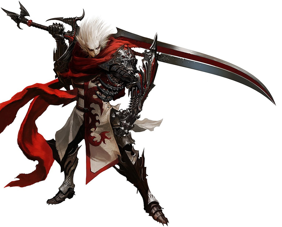 male character figure with sword HD wallpaper