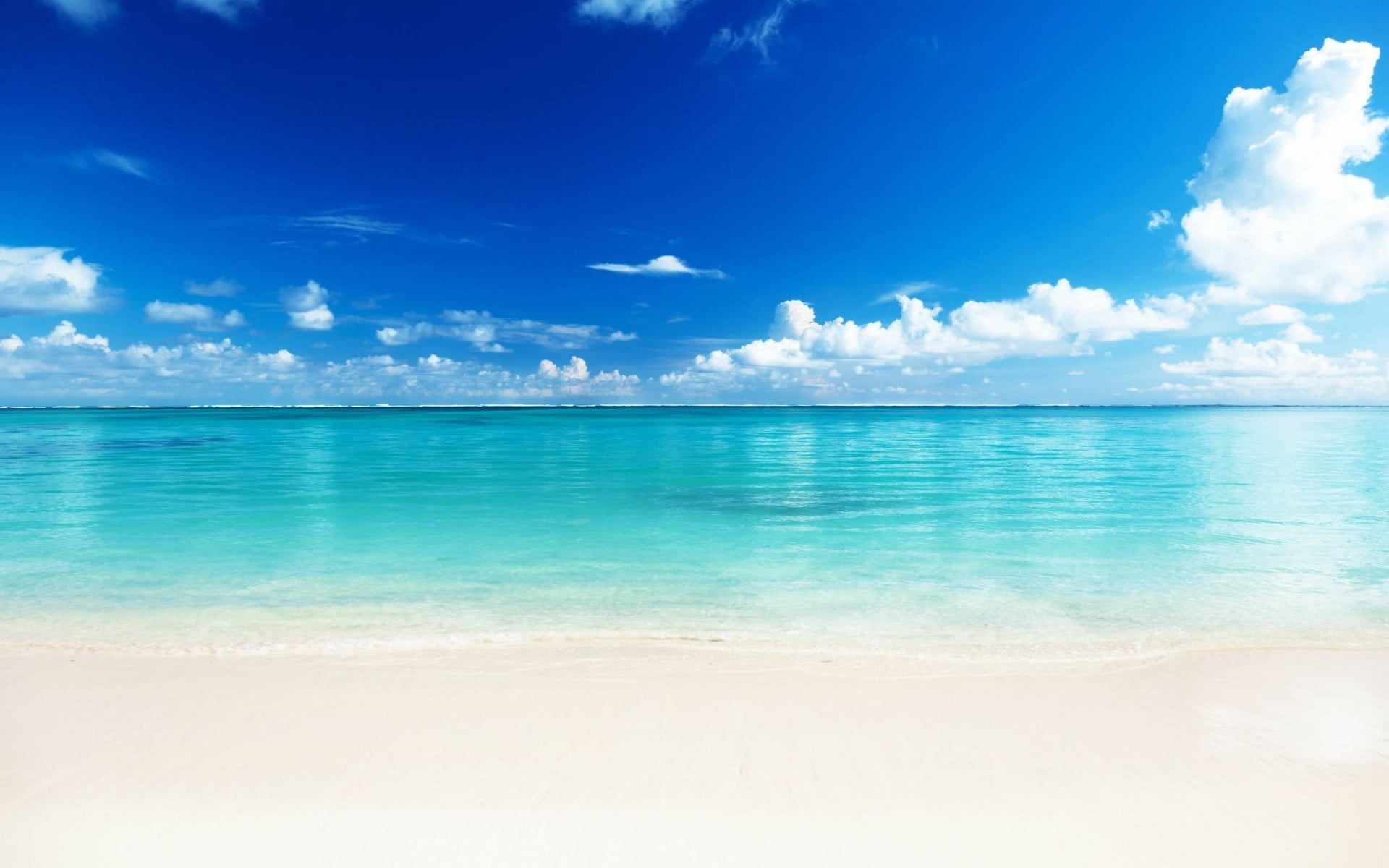 Tropical Island Beach Landscape Wallpaper