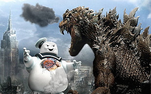 Godzilla vs Pillsbury wallpaper HD wallpaper