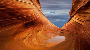 brown canyon, nature, landscape, rock