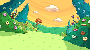 green field illustration, Adventure Time HD wallpaper
