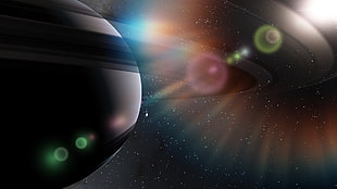 Planet Saturn illustration HD wallpaper