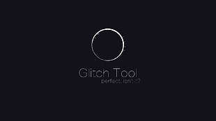 Glitch Tool logo, glitch art, minimalism, digital art HD wallpaper