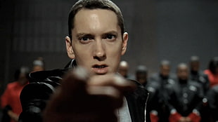 Eminem in black jacket