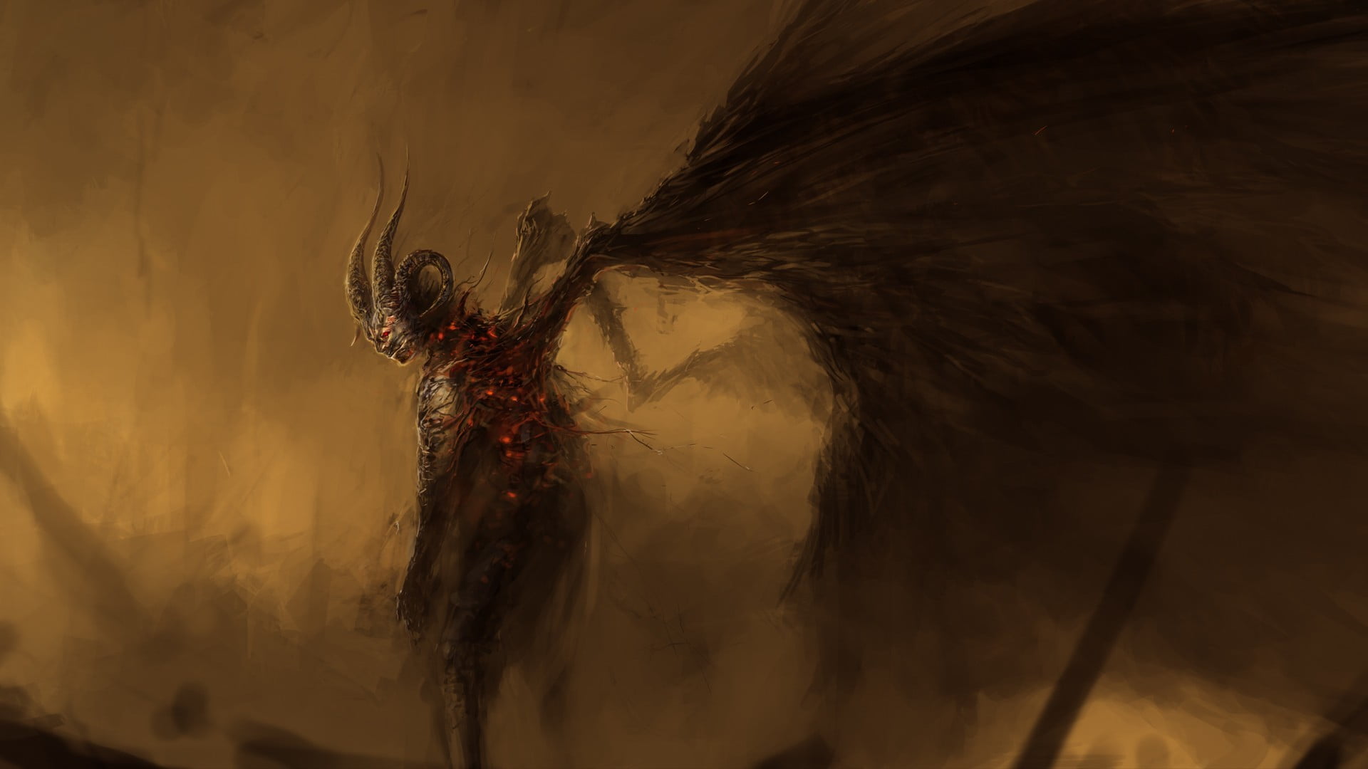 winged demon wallpaper
