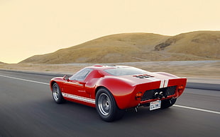 red and white coupe die-cast model, car, Ford GT40, Ford HD wallpaper